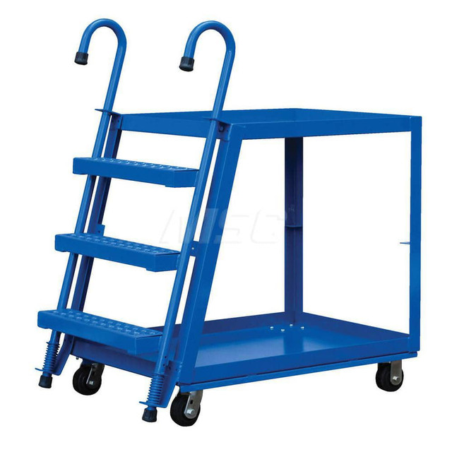 Vestil SPS2-2236-5PU Utility Cart: Steel, Blue