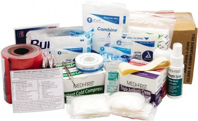 Medique 730RF Refill for Industrial First Aid Kit: 175 Pc, for 75 People