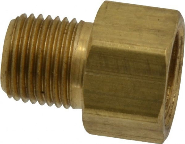 Parker 48IFHD-4-2 Brass Flared Tube Inverted Male Connector: 1/4" Tube OD, 1/8-27 Thread