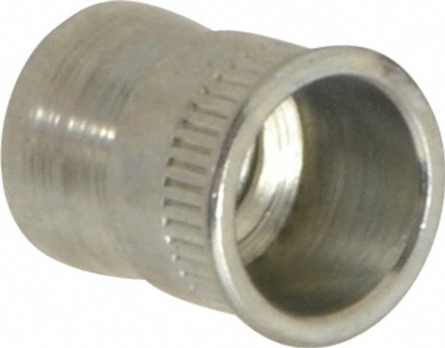 RivetKing. 10F1ISRSZ/P50 #10-32 UNC, Zinc-Plated, Steel Knurled Rivet Nut Inserts