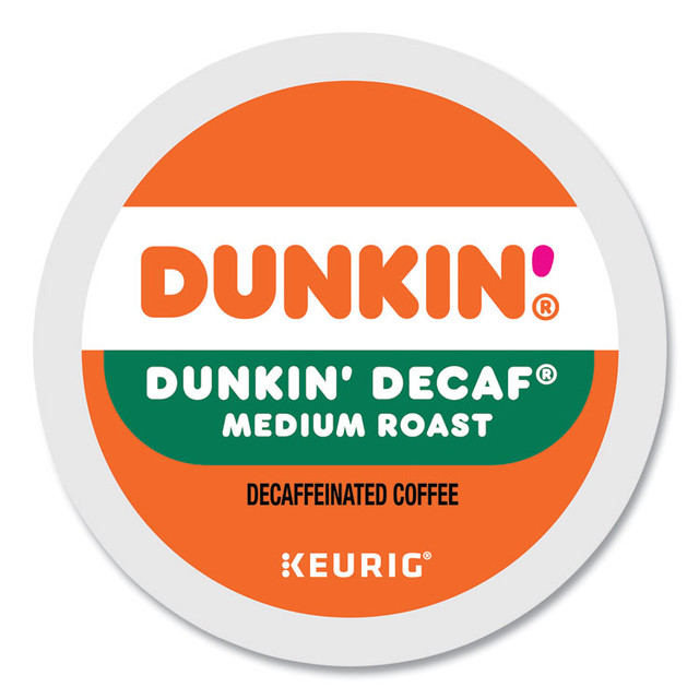 KEURIG DR PEPPER Dunkin Donuts® 1269 K-Cup Pods, Dunkin' Decaf, 22/Box