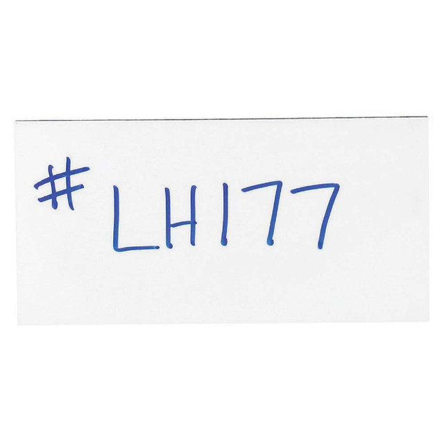 Value Collection LH177 Label Holders; Backing: Magnetic ; Width (Inch): 4 ; Length (Inch): 2 ; Color: White