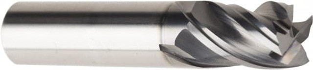 American Tool Service 440-3750 Square End Mill: 3/8" Dia, 4 Flutes, 5/8" LOC, Solid Carbide