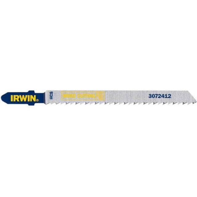 Irwin Blades 3072412 Jigsaw Blade: Carbon Steel, 10 TPI, 0.059" Blade Thickness, 0.295" Blade Width