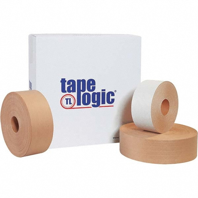 Tape Logic T9087500 Packing Tape: 3" Wide, Water-Activated Adhesive