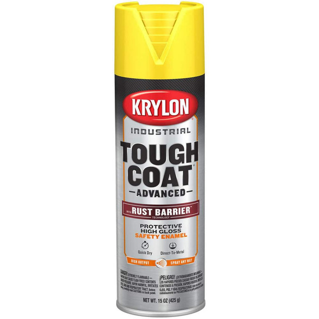 Krylon K00439008 Spray Paints; Product Type: Rust-Preventive Acrylic Alkyd Enamel ; Type: Acrylic Alkyd Enamel Spray Paint ; Color: Safety Yellow ; Finish: Gloss ; Color Family: Yellow ; Container Size (oz.): 15.000
