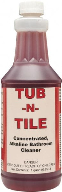 Detco 1786-Q12 Tub-N-Tile, 32 oz Bottle, Alkaline Bath Fixture Cleaner