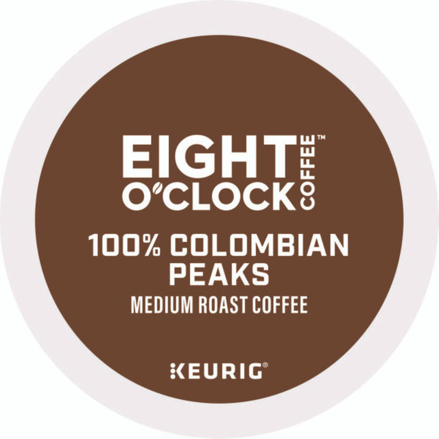 KEURIG DR PEPPER Eight O'Clock 6407 Colombian Peaks Coffee K-Cups