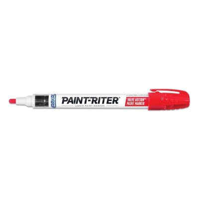 LA-CO Industries Inc Markal® PAINT-RITER® VALVE ACTION® Paint Marker, Red, 1/8 in Tip, Medium
