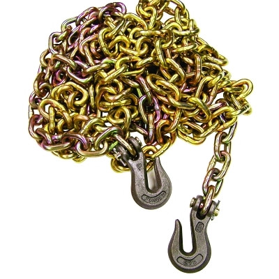 Peerless® Industrial Group Peerless® Grade 70 Transport Chains, 5/16 in, 4,700 lb Limit, Yellow Dichromate