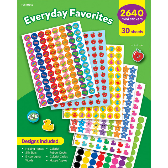 TEACHER CREATED RESOURCES Teacher Created Resources® Everyday Favorites Mini Stickers Variety Pack