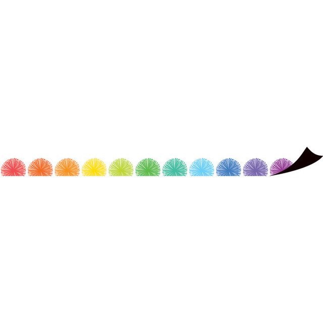 TEACHER CREATED RESOURCES Teacher Created Resources® Colorful Poms Scalloped Magnetic Border, 24 ft