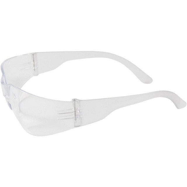 enespro DSTGLASSES Safety Glasses; Type: Safety ; Frame Style: Frameless ; Lens Coating: Scratch Resistant ; Frame Color: Clear ; Lens Color: Clear ; Lens Material: Plastic