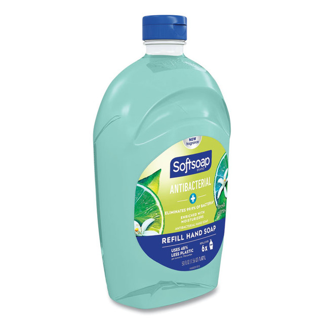 COLGATE PALMOLIVE, IPD. Softsoap® 45991EA Antibacterial Liquid Hand Soap Refill, Fresh Scent, Green, 50 oz