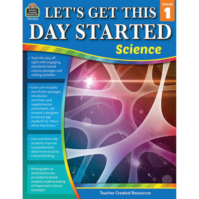 Start your day off right with quick, high-interest activities that provide students with purposeful and accessible understanding in reading, writing and language skills, mathematics, or science. Designed to be flexible enough for daily or weekly use, choose from various topics organized into themed units. Challenge students to learn and practice a variety of skills and strategies to help them succeed in the classroom and beyond. The Lets Get This Day Started series is a quick and easy way to enhance students proficiency in the content areas throughout the school year.  Quick, high-interest activities that provide students with purposeful and accessible understanding in reading, writing and language skills, mathematics, or science.  Designed to be flexible enough for daily or weekly use, choose from various topics organized into themed units.  A quick and easy way to enhance students proficiency in the content areas throughout the school year.
