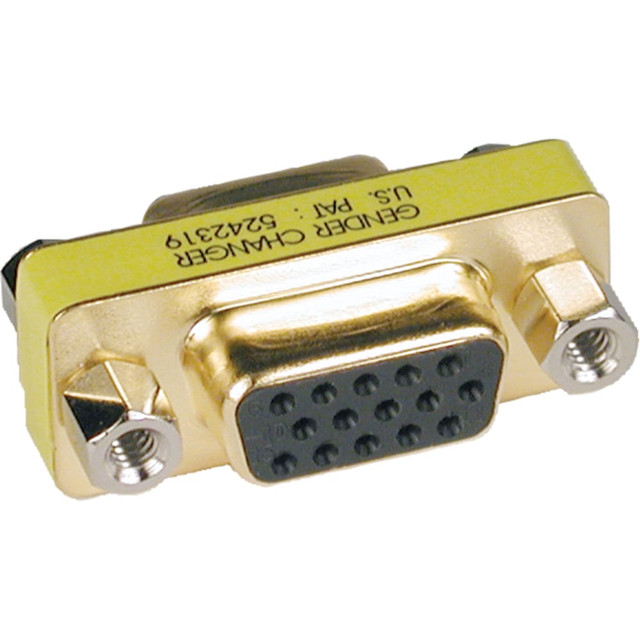 Durable construction. Gold plating on connectors offers improved longevity and resistance to corrosion, enhancing overall performance.  Easy integration. Designed with 15 pin HD D-Sub (HD-15) connectors, it ensures straightforward compatibility with various VGA setups.  Reliable connectivity. The VGA gender changer allows for easy conversion between connections, ensuring a reliable link for VGA devices.  Compact design. The slimline format ensures that it can fit into tight spaces without interfering with surrounding connections.