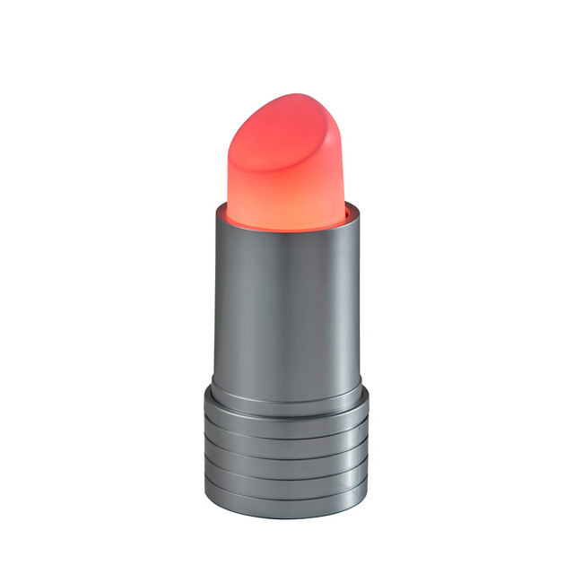 The Adesso Simplee LED Lipstick Lamp is a fun and functional addition to your desktop. It is made of durable plastic and has a weighted base to prevent tipping. The lamps height is adjustable from 8in to 12in to suit your needs.  Made of plastic with a weighted base for durability.  Adjust height from 8in to 12in for versatile use.  Suitable for up to 3.5W bulbs.  In-line switch offers easy control.  Save time - no assembly required.  Backed by the manufacturers 1-year limited warranty.  Energy efficient - designed to use less energy than alternative products, potentially helping you save money and reduce your carbon footprint.