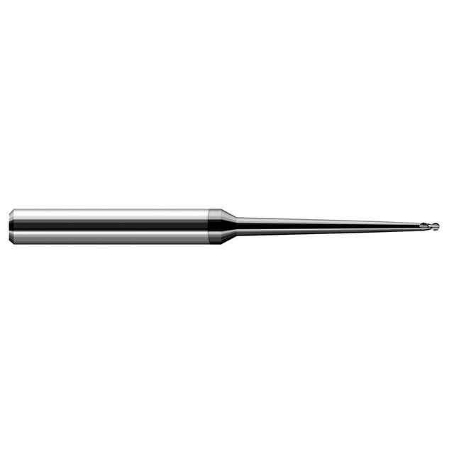 Harvey Tool 24916-C4 Ball End Mill: 0.25" Dia, 0.375" LOC, 2 Flute, Solid Carbide