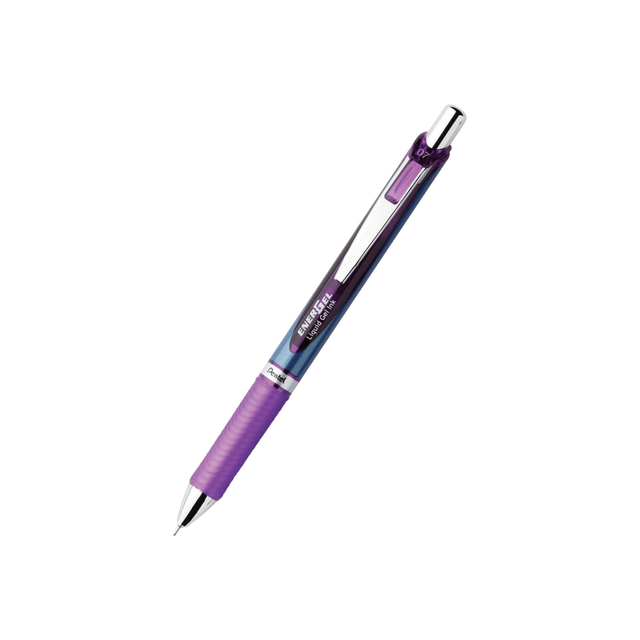 Jot down your to-do lists and schedules with this Pentel EnerGel RTX liquid gel pen. The 0.7mm needle tip produces detailed medium lines that stand out for easy readability, while the latex-free Comfort Zone grip is soft for comfortable handling and ensures a firm grip for precise control. The quick-drying gel ink helps minimize smudges, delivering clean prints. This Pentel EnerGel RTX liquid gel pen features stainless steel accents to add a professional touch to your desktop, and the metal clip easily hooks the pen to your pocket.  0.7mm stainless steel needle tip produces precise medium lines  Retractable tip minimizes accidental stains and damage when not in use  Compatible with Pentel LRN5 (0.5mm) and LRN7 (0.7mm) refills  Gel ink dries quickly to minimize smudges and smears  Refillable - designed to be used repeatedly, helping you avoid single-use disposables and potentially save money.  Contains Recycled Content - See Specs for Details.