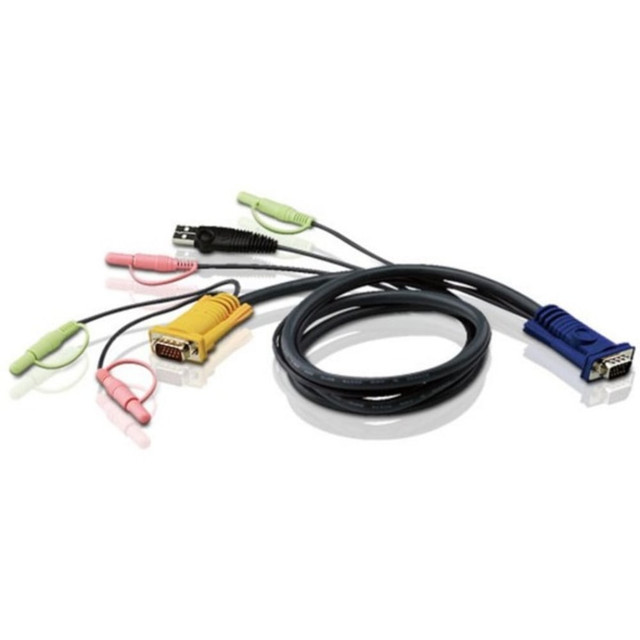 With USB port, enjoy the plug-and-play facility  Forgo the tangles of too many wires and connect multiple peripherals on a single KVM cable