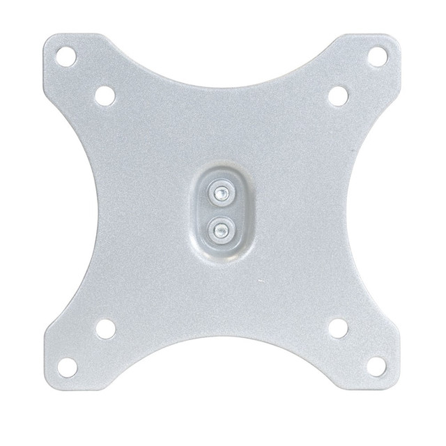Replace your current VESA plate with the Mount-It! Replacement Monitor VESA Plate. The plate is made of steel for durability, and it supports 75mm x 75 mm or 100mm x 100mm configurations.  Supports VESA 75mm x 75 mm or 100mm x 100mm.  Made of durable steel.  Compatible with MI-2753, MI-1771B, MI-1771S, MI-1772B and MI-1772S models.  Weight capacity tested to support 33 lb.  Backed by the manufacturer's limited lifetime warranty.