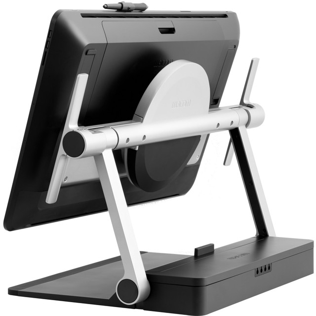 Creates a comfortable, stable surface on which to create  Rotate your Cintiq Pro to draw at a fresh angle - just like a sheet of paper  Easy to adjust throughout the day  Raise, tilt and rotate your Cintiq Pro 24 into the best working position for you