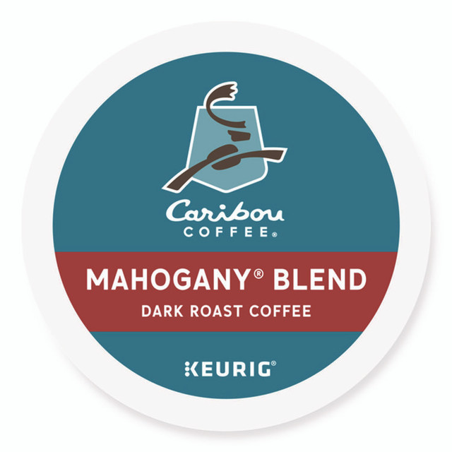 KEURIG DR PEPPER Caribou Coffee® 6990CT Mahogany Coffee K-Cups, 96/Carton