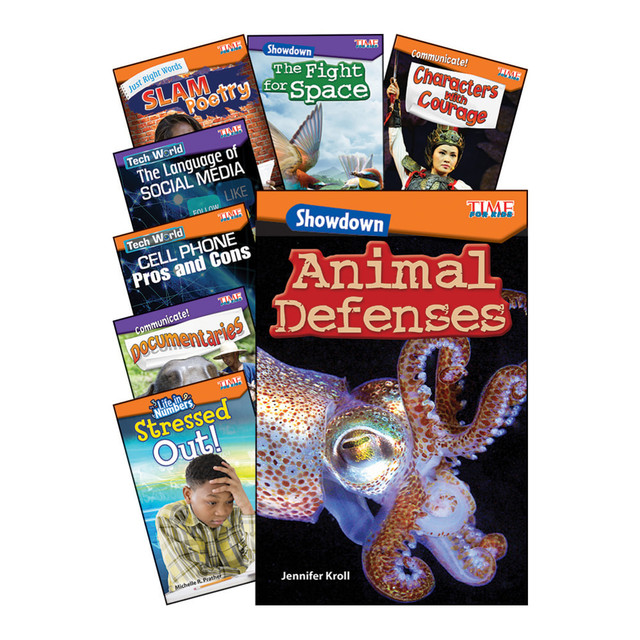 Encouraging kids to read more with high-interest STEAM topics can be an easy and fun way for students to develop language arts skills. This 8-book set includes eye-catching images and sidebars designed to attract the attention of young learners and get them reading from cover to cover.  Fun way for kids to learn more about STEAM topics, such as alpha animals, tongue twisters and 20th century inventions.  Each book includes informational texts, like a table of contents, glossary and index.  Packed with attention-grabbing images and detailed sidebars to help keep students engaged and learning.  8-book set is aligned with state and national standards.  Designed for students in grades 4 to 5.