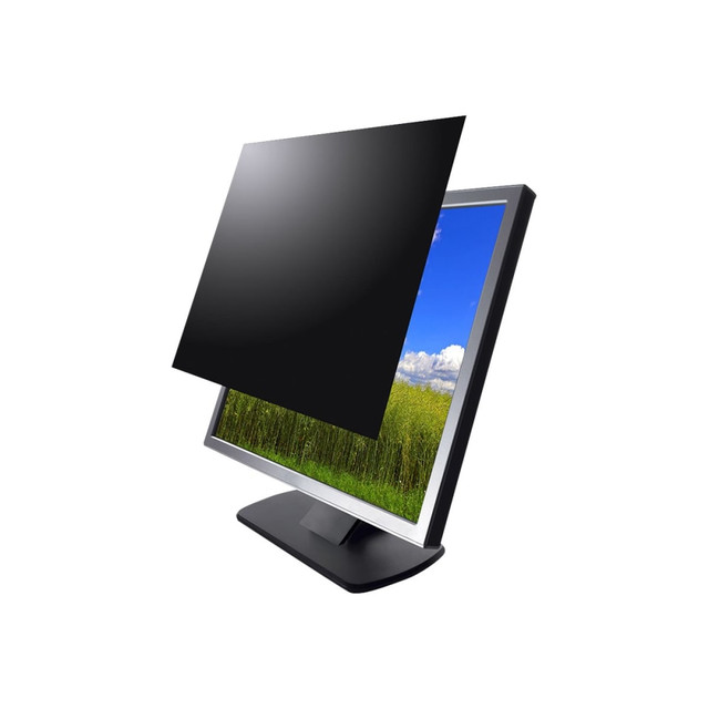 Image is only visible to those directly in front of the screen; side view is black  Use to reduce glare and increase contrast  Also protects your delicate LCD surface from damage  Helps ensure the privacy of on-screen data with a built-in look