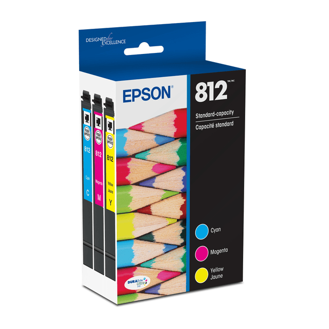 Compatible Epson models: WorkForce:  EC-C7000,  Pro WF-7310,  Pro WF-7820,  Pro WF-7840.  .  Design impressive flyers, pamphlets and worksheets from your office printer with Epson DURABrite Ultra 812 Ink Cartridges. Each cartridge is intended to produce sharp text and brilliant color.  Professional-quality results.  Produces sharp text and brilliant colors.  Fast-drying ink.  Compatible with select printer models.  Recycling solution - designed to encourage recycling, helping you divert materials from landfill.