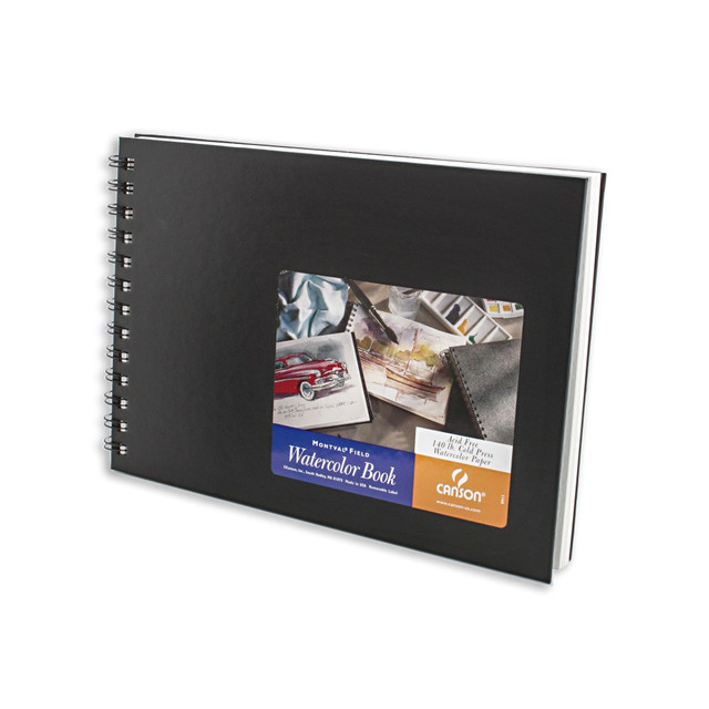 Canson paper is great for art students perfecting a variety of painting techniques. Use this cold-pressed, Montval paper with watercolor, acrylic or gouache paints.  Supports pencil work, as well as watercolor, acrylic and gouache painting.  Cold-pressed, natural white paper is sized in the pulp for strength and durability.  Enjoy stable, accurate color performance.  Acid-free, buffered paper is resistant to yellowing, fading and mildew.  Pad is wirebound for durability.  Watercolor paper, size 10in x 7in, includes 20 sheets.