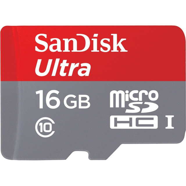 Fast data transfer. With high transfer speeds, the card brings faster read speeds so you can save time transferring data.  Durable design. SanDisk Ultra microSDHC UHS-I cards are waterproof, shockproof, x-ray proof and temperature proof to protect your memories from lifes mishaps. Take your phone or tablet to the snow, the pool, or the desert. Your card will survive, even if your device doesnT.  Storage to capture, carry, and keep it all. Todays cameras feature advanced photo and video capabilities, so you can record all of lifes exciting moments. SanDisk Ultra microSDHC UHS-I memory cards allow you to capture, carry, and keep all those moments at your fingertips. Add storage to eliminate the dilemma of choosing what to keep and what to delete.  Class 10 speed rating for Full HD video capture. This memory card features Class 10 video rating for high-quality video recording, so you can capture Full HD without dropouts and stuttering. And with ample storage space, the cards allow you to store plenty of Full HD video files before you have to transfer files to your computer.