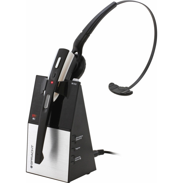 Noise Cancelling Microphone  Quick and easy set up  cancellation  Conpatibility: DECT, GAP, VoIP  Over the Head Headband or Ear Hanger  Secure DECT 6.0 protocol  DSP (Digital Signal Processing) based noise  Supports three way and conference calling  Up to 500 feet of range