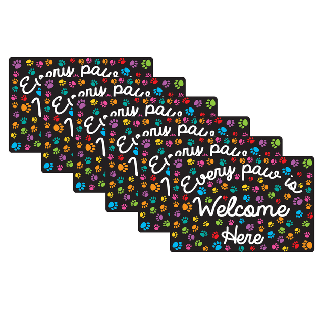 Decorate your desk with the Ashley Smart Poly Computer Mouse Pad. Each pad is made of polyester for durability, and they have an inspirational message that provides a comforting feeling.  Made of durable polyester.  Inspirational message provides comfort.  Every Paw design offers a fun look.