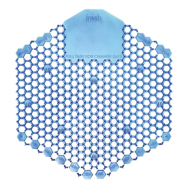 Keeping your restrooms smelling clean and pleasant is an important part of maintaining the professionalism of your facility. This screen provides a fresh scent and helps minimize messes, helping to minimize maintenance time.  Designed to slowly release fragrance over time, helping to minimize unpleasant odors in your restrooms.  Reduces splash back to make cleaning easier.  Offers a full view of the drain to help ensure proper water flow.