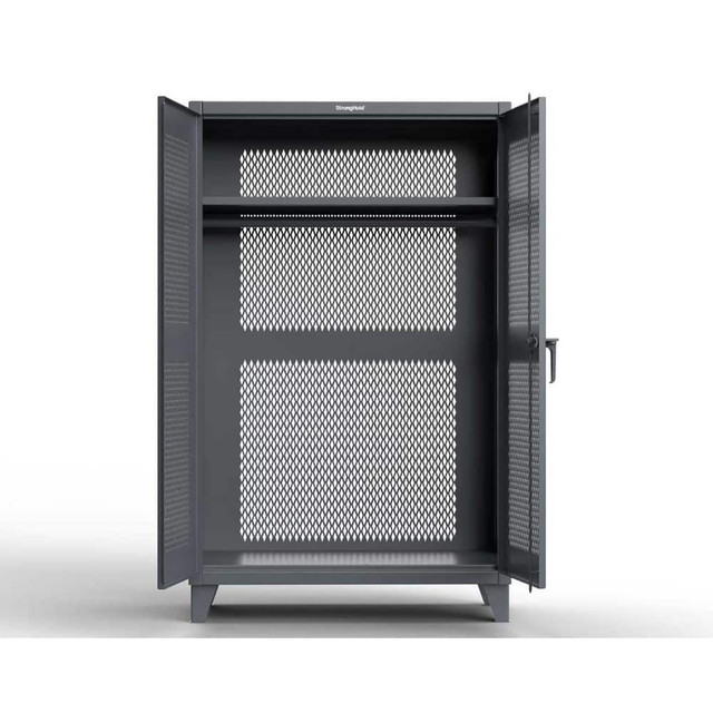 Strong Hold 56-VBS-241WR Storage Cabinets; Cabinet Type: Wardrobe ; Cabinet Material: Steel ; Width (Inch): 60in ; Depth (Inch): 24in ; Cabinet Door Style: Ventilated ; Height (Inch): 78in