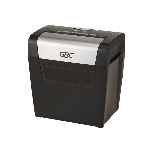 Make quick work of important paperwork with this large paper shredder. The office paper shredder features a user-friendly design and a 3.96-gallon bin for convenience.  Cross-cut shredder leaves paperwork in small pieces. Also shreds paper clips and staples.  Recessed blades help prevent injury.  P-3 level security to protect important information.  3.96-gallon bin means less time spent emptying.  Manual reverse jam to clear out jams.  User-friendly design is easy to use.  Backed by the manufacturers 2-year limited warranty.