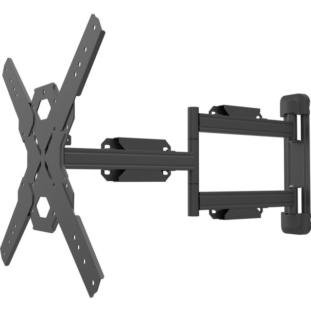 EVERYTHING YOU NEED - Because every installation is unique, a carefully packaged bolt box is provided, containing all the lag bolts, anchors, washers and spacers you will need for wood stud and concrete installations.  LOW-PROFILE DESIGN - Achieve an exceptionally low-profile setup by pushing your TV back to sit 1.9in from the wall.  CLEAN SETUP - Cable management clips are provided to conveniently route your cables, while plastic wall plate covers hide any sign of installation.  VESA COMPATIBLE - Along with four extension arms for larger TVs, the PS400 ensures compatibility with a wide range of VESA sizes.  IMPROVED VIEWING - Extending 27.6in from the wall, the articulating arm gives you the freedom to pan, swivel and tilt your TV exactly where you want it.