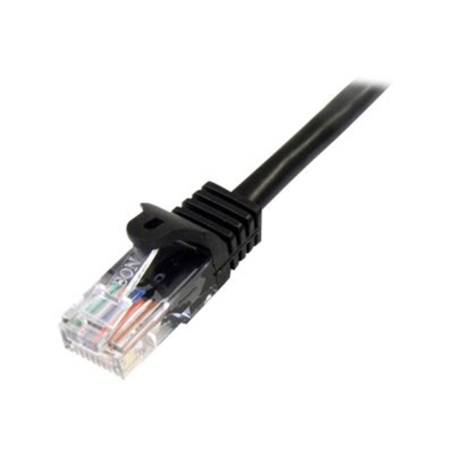 24 AWG wire. This Cat 5e cable is constructed with 24 gauge copper wire, to support a broad range of Ethernet applications such as Power over Ethernet (PoE). Because StarTech.com uses a high quality copper wire, these cables easily sustain the power required for Power over Ethernet applications, whereas the inferior quality offered by copper-coated aluminum cables may be subject to insufficient power delivery, heat buildup, equipment damage and potentially, fire.  100% copper - a better value. StarTech.com Cat5e cables are manufactured using high-quality copper conductors. While many cable manufacturers offer a "cheaper" cable, based on a copper-coated aluminum core, StarTech.com makes no compromises on quality to ensure you receive top value and performance for your network cable investment.  50-micron gold connectors. This RJ45 patch cable offers high quality connectors comprised of 50-micron gold, to deliver optimum conductivity while eliminating signal loss due to oxidation or corrosion.