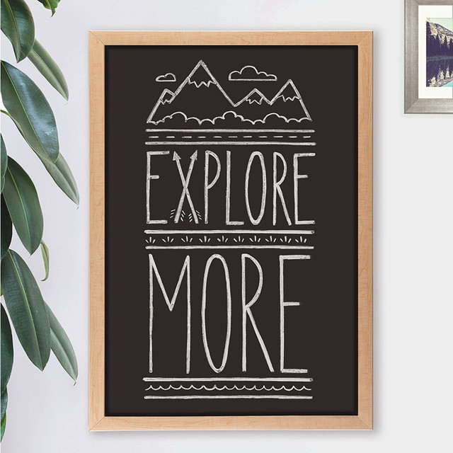 This wood frame chalk board is a perfect and functional solution for the frequent usage areas of your office, school classroom, home or any commercial space. Clean, contemporary and simple product design will add a touch of subtle style to your wall.  Quality chalk board surface is highly durable, erases easily, resists staining and ghosting.  Ideal for light usage in an office, at home or any commercial environment.  Sturdy birch wood frame works well with any decor.  Works well with chalk and liquid chalk markers.  Try U Brands liquid chalk markers for ultimate board performance.  Mounts vertically or horizontally, includes hassle-free mounting hardware and instructions.  5 Year Warranty