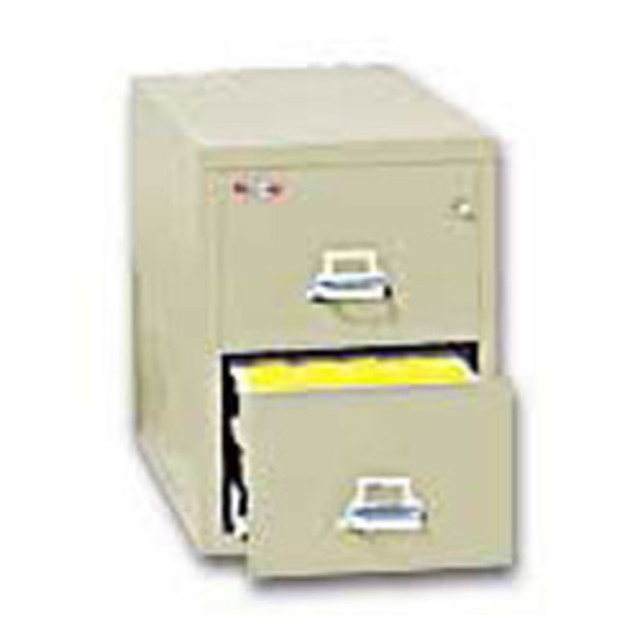 Protect your valuable documents with the FireKing vertical file cabinet. With a space-saving, fireproof design, this legal-size, parchment, 4-drawer cabinet makes a great addition to your business.  UL Class 350 - rated to withstand fires for up to 1 hour at 350 deg..  Cabinet can be dropped up to 30ft without compromising its integrity.  UL-listed high-security key lock keeps files confidential.  The inside drawer height accommodates hanging or regular file folders.  White Glove Delivery: FireKing will deliver the order in a lift gate truck, remove from the truck, install to any elevator accessible floor or a maximum of 3 stairs and remove the debris. Should inside delivery include additional stairs, please contact FireKing at 1.800.457.2424 ext. 3320 for assistance.  Note: Dock-to-Dock delivery to a customer"s dock is available to non-residential locations only. If Dock-to-Dock delivery is preferred, please contact Office Depot Customer Service at 1.800.GoDepot (463-3768), and reference SKU 746891. A customer service agent will be happy to assist you.  This product is heavy and/or oversized and may need more than one person to handle.