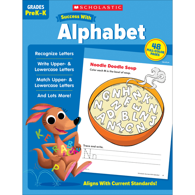Help students learn important skills with the Scholastic Success With Reading Tests workbook. Activities include dot-to-dots, mazes, hidden pictures, matching and more.  Incorporates key learning skills for Pre-K to Grade 6  Includes more than 40 ready-to-reproduce pages in each book  Provides targeted, motivating practice  Perfect for classroom or at-home use