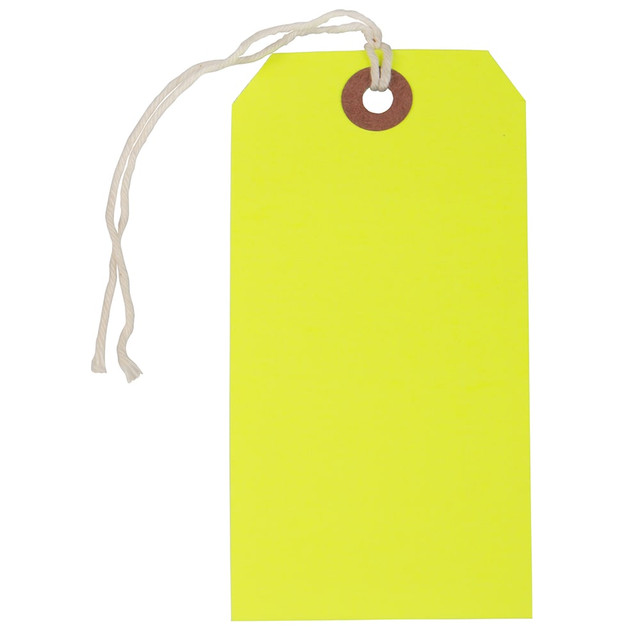 Finish your gifts with a Jam Paper gift tag. Easy to attach to most wrapped and bagged presents, these pre-strung tags provide ample writing space.  Great for labeling gifts and also home organization.  Made of 80-lb card stock.  Includes an attached string.