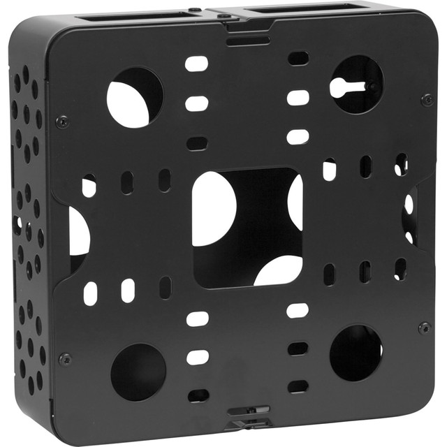 Ventilation feature for better reliance and usability  Flat Panel Display application/usage allows adaptability with easy installment  Makes it quick, convenient, and simple to adjust and reposition connectors in a secure mounting system  Contains Recycled Content - See Specs for Details.