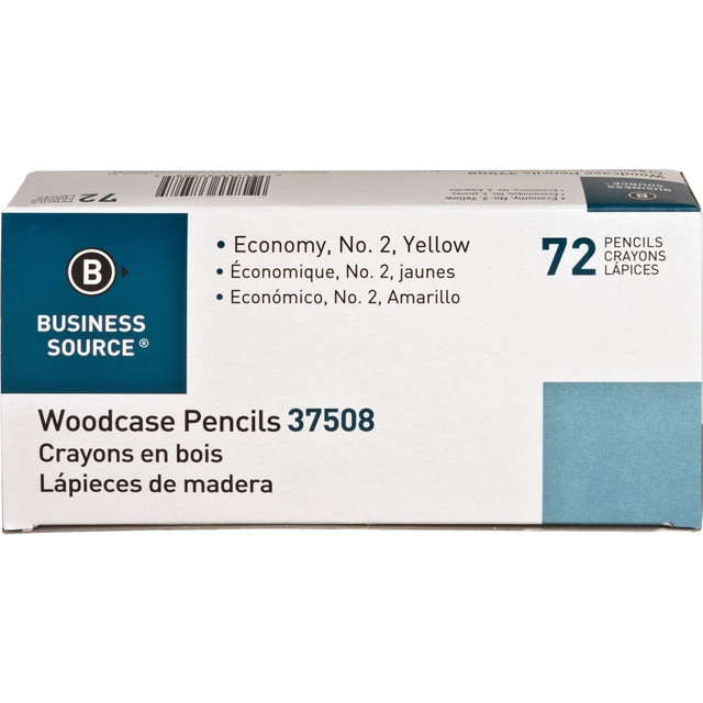 Jot down notes, complete homework assignments and fill out standardized tests with Business Source Woodcase No. 2 Pencils. Each pencil boasts a hexagonal shape for comfortable use.  Durable brass ferrule.  Rounded, hexagonal shape offers a comfortable grip.  Latex-free eraser resists smudging for clean corrections.  No. 2 lead is acceptable for use on standardized tests.