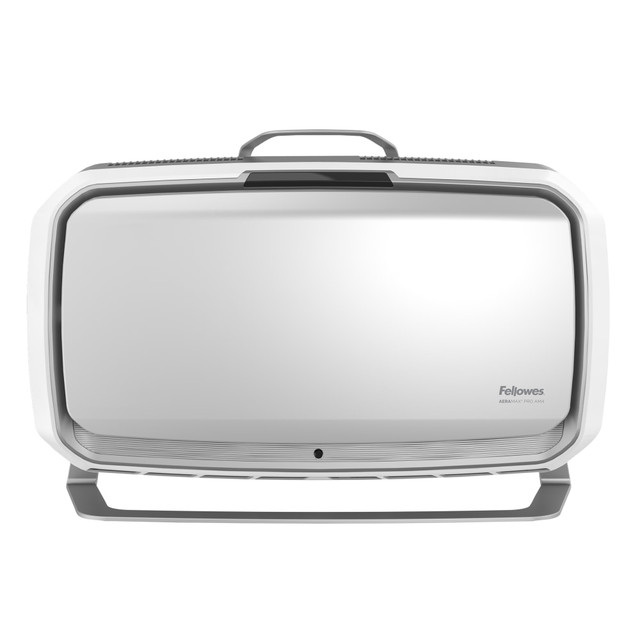 Fellowes AeraMax Pro AM4S  HEPA Air Purifier is a 4-stage True HEPA filtration system. It removes 99.97% of all airborne contaminants, including an aerosolized airborne concentration of Human Coronavirus 229E in an independent laboratory testing  (reaching 99.99% airborne reduction within 1 hour of operation).  Delivers 3-5 air changes per hour in 600-1100 square feet shared spaces such as classrooms and conference rooms.  Patented EnviroSmart technology continuously monitors and automatically adjusts performance based on air quality and occupancy.  HEPA filter with antimicrobial treatment removes the source of allergens and irritants by capturing most airborne viruses, bacteria, mold and pollen.  Low decibel level ensures the air purifierss operation does not disrupt your daily workflow.  Portable design can move from room to room with ease.  Backed by the manufacturers 5-year limited warranty.