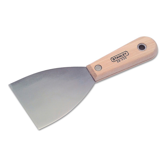 Hardened, tempered, taper grounded and polished  Full tang blade permanently fastened to solvent-resistant hardwood handle