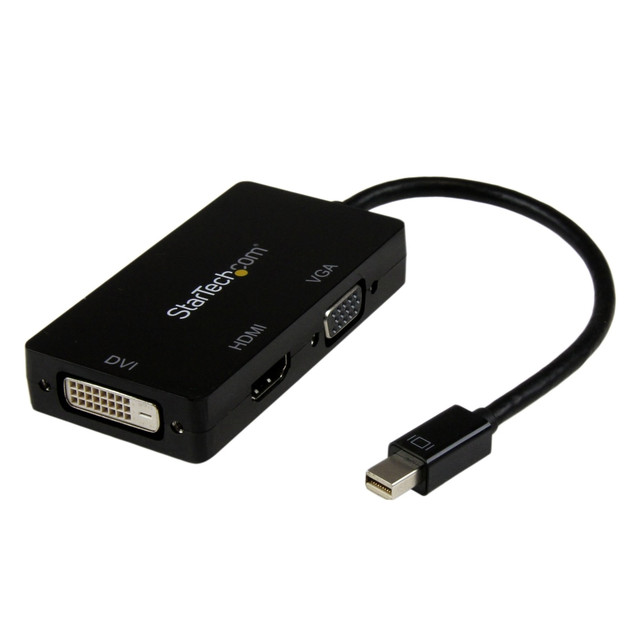 Lightweight design  Small footprint  Support for video resolution up to 1920x1200/1080p  Plug-and-play installation  Compatible with Intel Thunderbolt devices that are capable of outputting a DisplayPort signal  Three-in-one adapter - mDP to VGA, mDP to HDMI and mDP to DVI