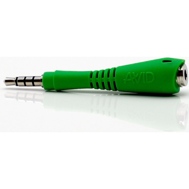 Versatile compatibility. Equipped with a female mini-phone stereo 3.5 mm connector, this adapter allows users to connect headphones or other audio components, providing flexibility in audio setups.  Efficient audio connection. The AVID audio adapter features a male mini-phone stereo 3.5 mm connector, making it easy to connect to a variety of devices while ensuring strong audio performance.