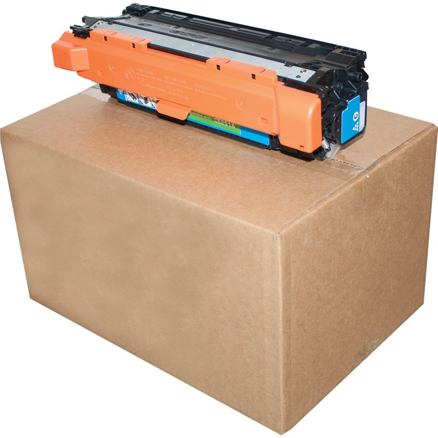 Comparable to the HP 504A (CE251A) toner cartridge.  Yields up to 7,000 pages.  High quality at a low cost. Offers the same reliability and performance as the OEM.  Remanufactured - made from quality recovered cartridges, helping you save resources, reduce waste and potentially save money.  Recycling solution - designed to encourage recycling, helping you divert materials from landfill.  Contains Recycled Content - See Specs for Details.